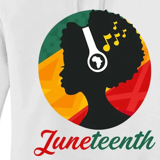 Juneteenth Black Pride Music Women's Pullover Hoodie