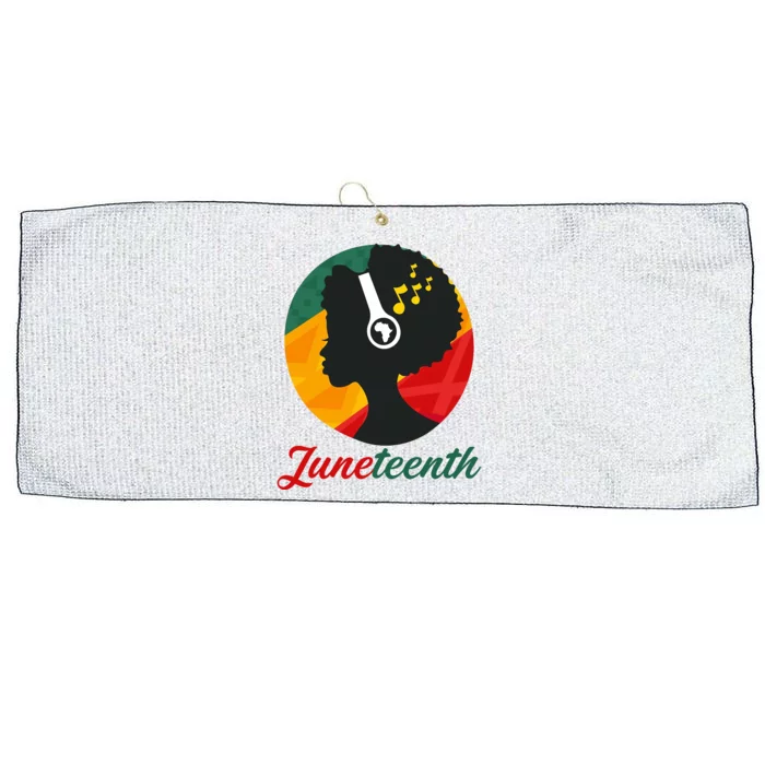 Juneteenth Black Pride Music Large Microfiber Waffle Golf Towel