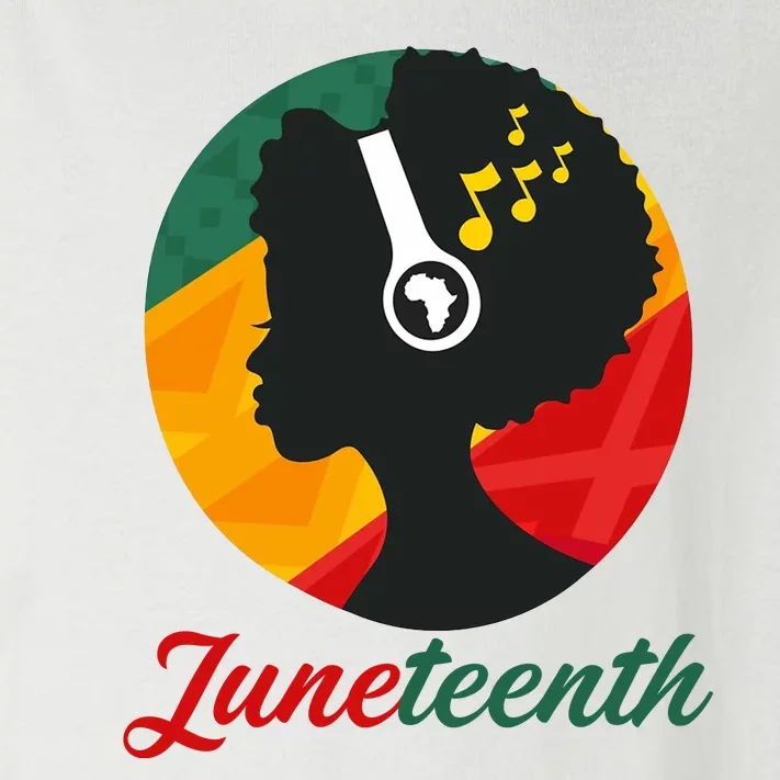 Juneteenth Black Pride Music Toddler Long Sleeve Shirt