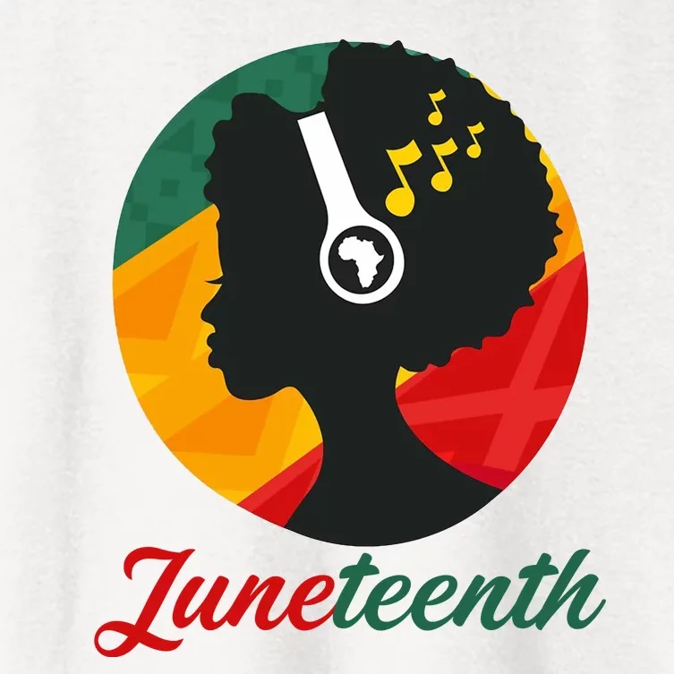 Juneteenth Black Pride Music Women's Crop Top Tee