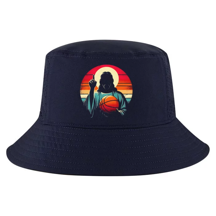 Jesus Basketball Player Funny Christian Religious Sports Cool Comfort Performance Bucket Hat