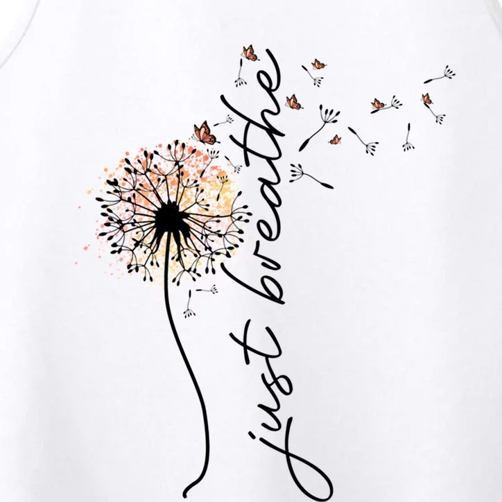 Just Breathe Positive Thoughts Gift Performance Tank