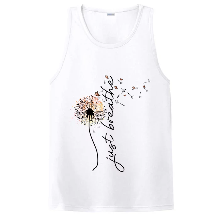 Just Breathe Positive Thoughts Gift Performance Tank