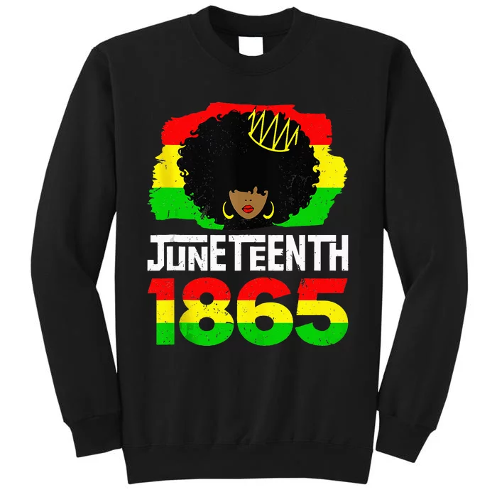 Juneteenth Black Queen Afro Melanin Magic Sweatshirt