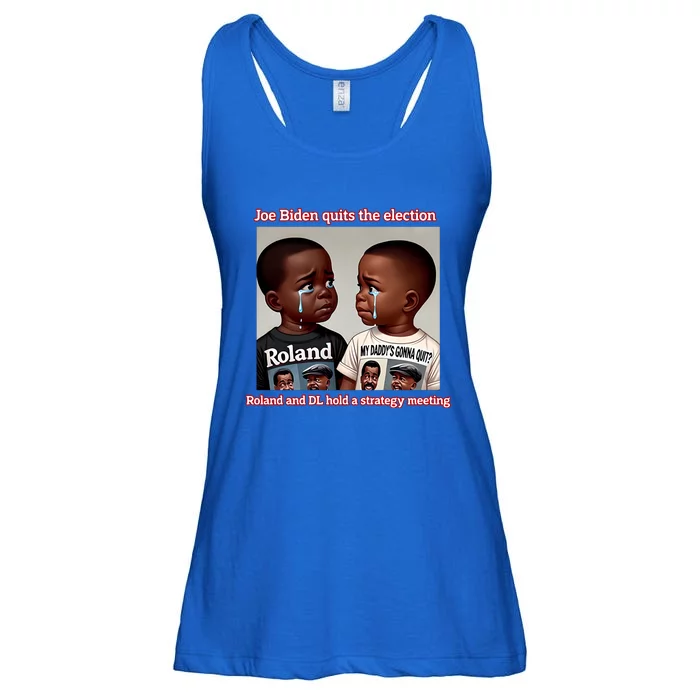 Joe Biden Quits The Election Roland And Dl Hold A Strategy Meeting Ladies Essential Flowy Tank