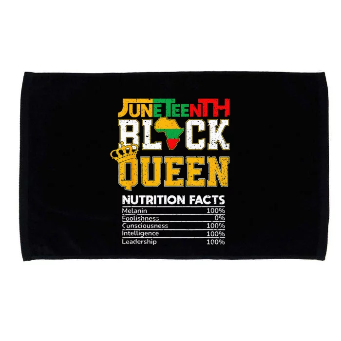 Juneteenth Black Queen Nutrition African American Girl Microfiber Hand Towel