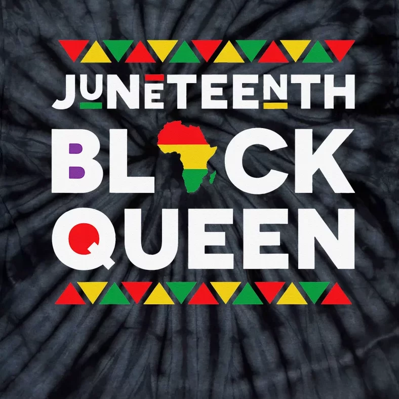 Juneteenth Black Queen Tie-Dye T-Shirt