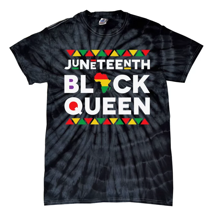 Juneteenth Black Queen Tie-Dye T-Shirt