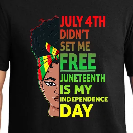 Juneteenth Black Queen Independence 1865 Freedom Woman Girl Gift African Pride Pajama Set