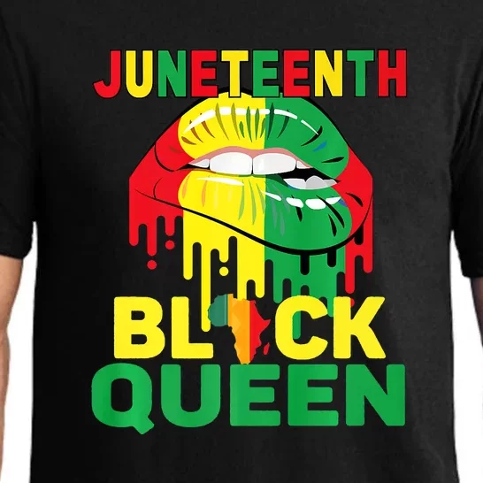 Juneteenth Black Queen Lips African Mom Mother Afro African Gift African Pride Pajama Set