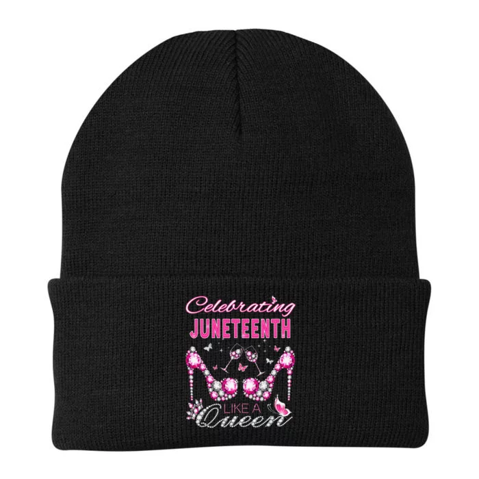 Juneteenth Black  queen Celebrate Independence Knit Cap Winter Beanie