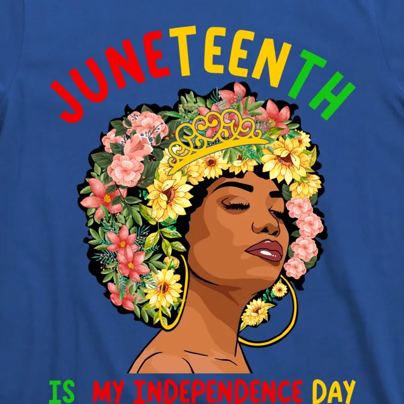 Juneteenth Black Queen Afro African American June 19 Gift T-Shirt