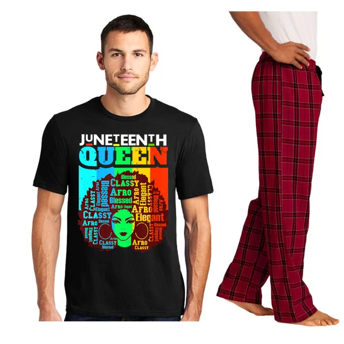 Juneteenth Black Queen Afro Melanin Girl Magic Women Girl Pajama Set