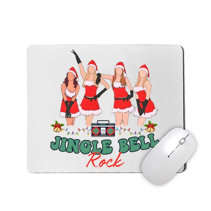 Jingle Bell Rock Girls Christmas Mousepad