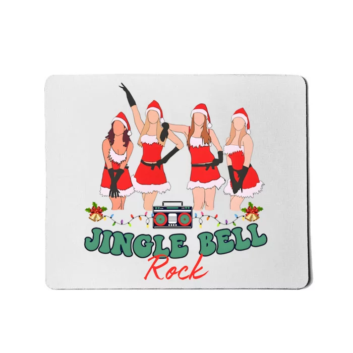 Jingle Bell Rock Girls Christmas Mousepad