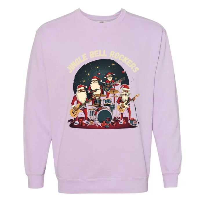 Jingle Bell Rockers Rocking Around The Christmas Tree Gift Garment-Dyed Sweatshirt