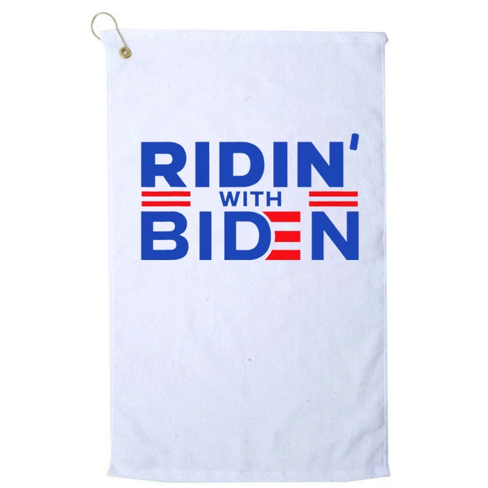 Joe Biden Ridin With Biden Funny Riding With Biden Platinum Collection Golf Towel