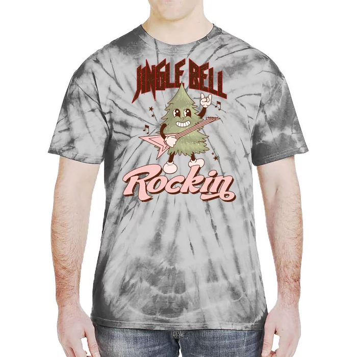 Jingle Bell Rockin Guitar Tree Tie-Dye T-Shirt