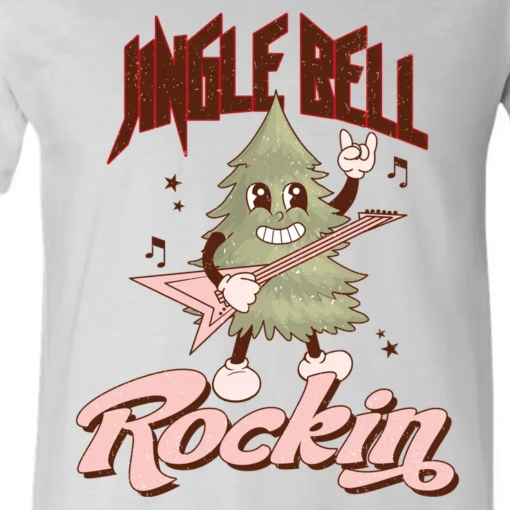 Jingle Bell Rockin Guitar Tree V-Neck T-Shirt