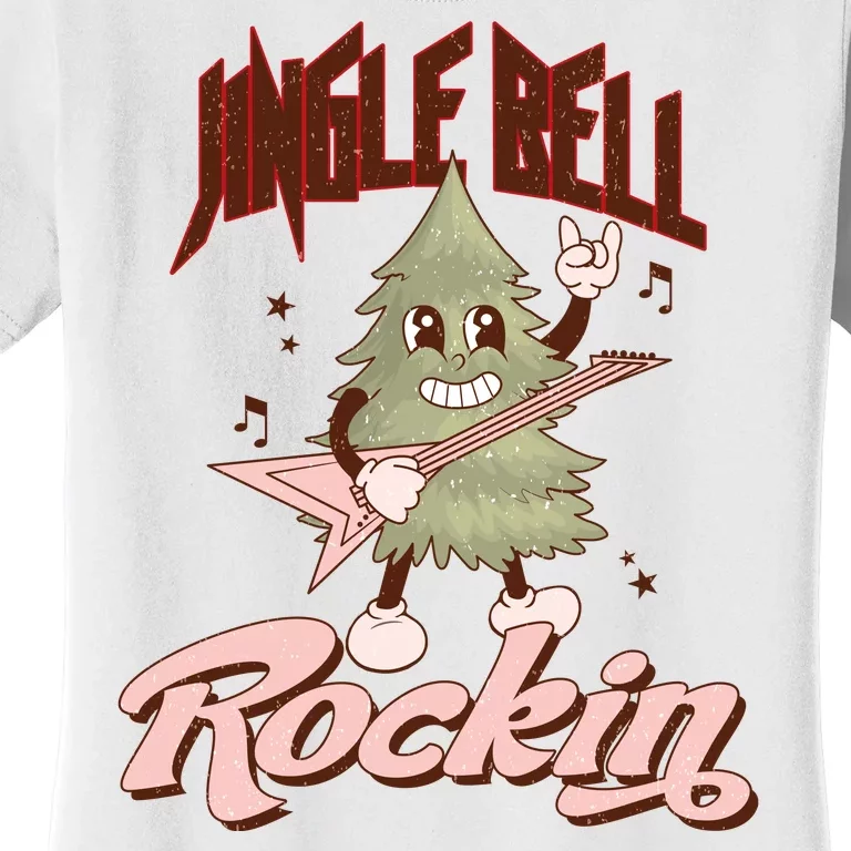 Jingle Bell Rockin Guitar Tree Women's T-Shirt