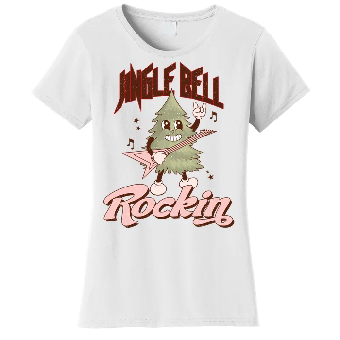 Jingle Bell Rockin Guitar Tree Women's T-Shirt