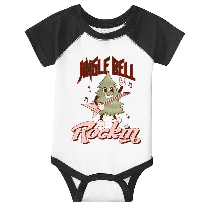 Jingle Bell Rockin Guitar Tree Infant Baby Jersey Bodysuit