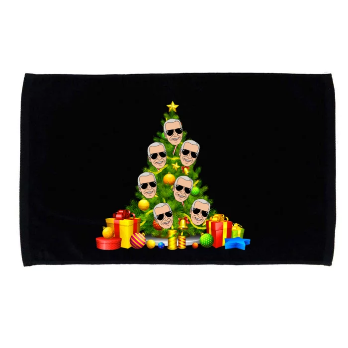 Joe Biden Rockin Around The Christmas Tree Microfiber Hand Towel