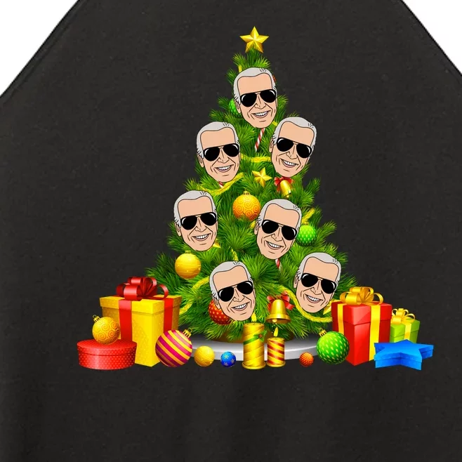 Joe Biden Rockin Around The Christmas Tree Women’s Perfect Tri Rocker Tank