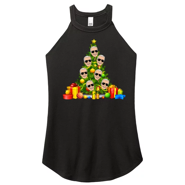 Joe Biden Rockin Around The Christmas Tree Women’s Perfect Tri Rocker Tank