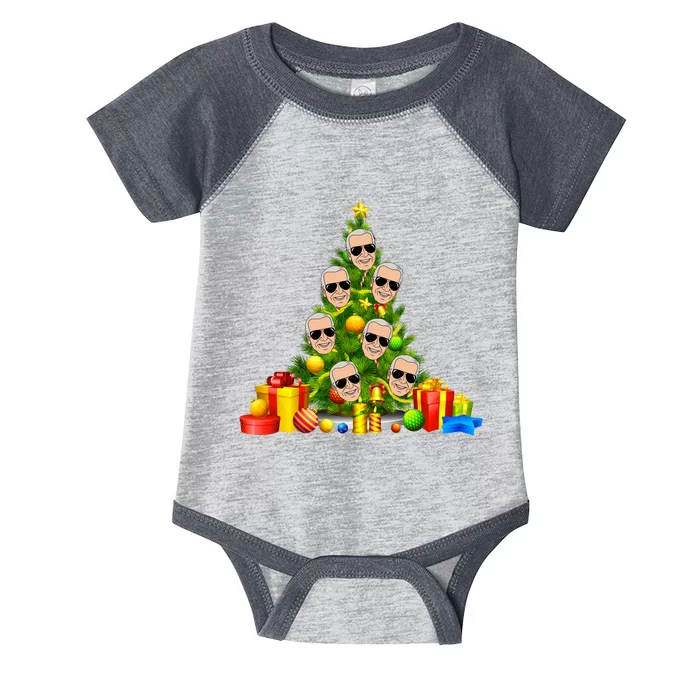 Joe Biden Rockin Around The Christmas Tree Infant Baby Jersey Bodysuit