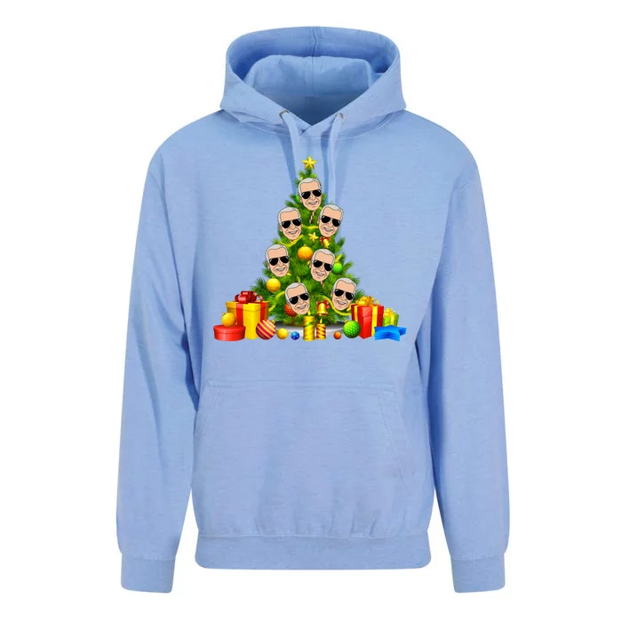 Joe Biden Rockin Around The Christmas Tree Unisex Surf Hoodie