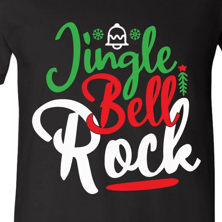 Jingle Bell Rock Christmas V-Neck T-Shirt