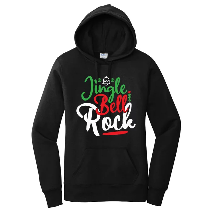 Jingle Bell Rock Christmas Women's Pullover Hoodie