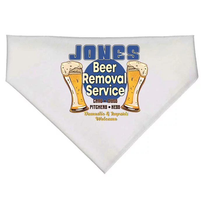 Jones Beer Removal Service Funny Party Ing Gift USA-Made Doggie Bandana