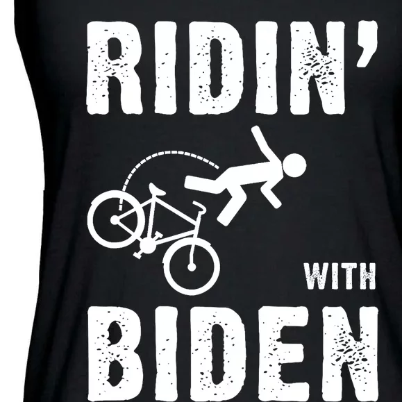 Joe Biden Ridin With Biden Funny Riding With Biden Ladies Essential Flowy Tank