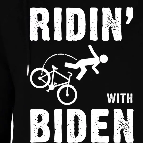 Joe Biden Ridin With Biden Funny Riding With Biden Womens Funnel Neck Pullover Hood