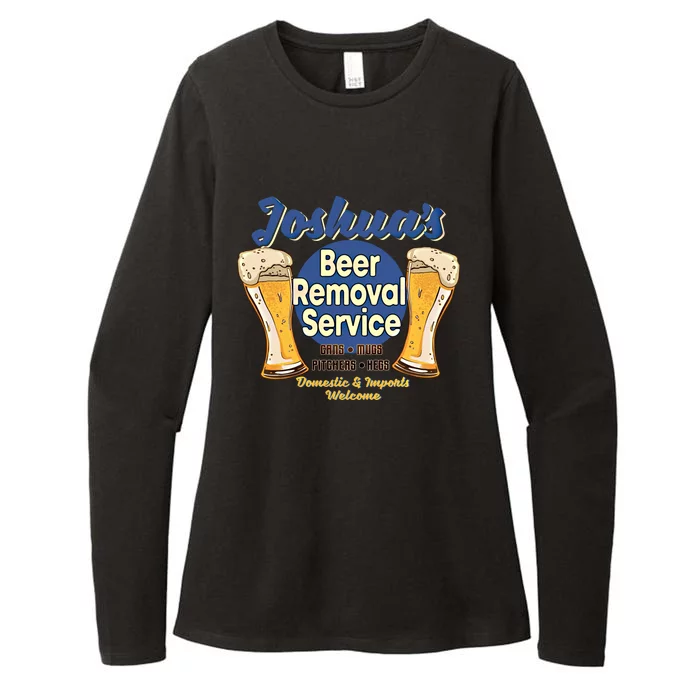 Joshua's Beer Removal Service Funny Party Ing Meaningful Gift Womens CVC Long Sleeve Shirt