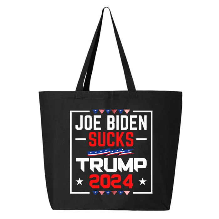 Joe Biden Sucks Trump 2024 For President Political Election 25L Jumbo Tote