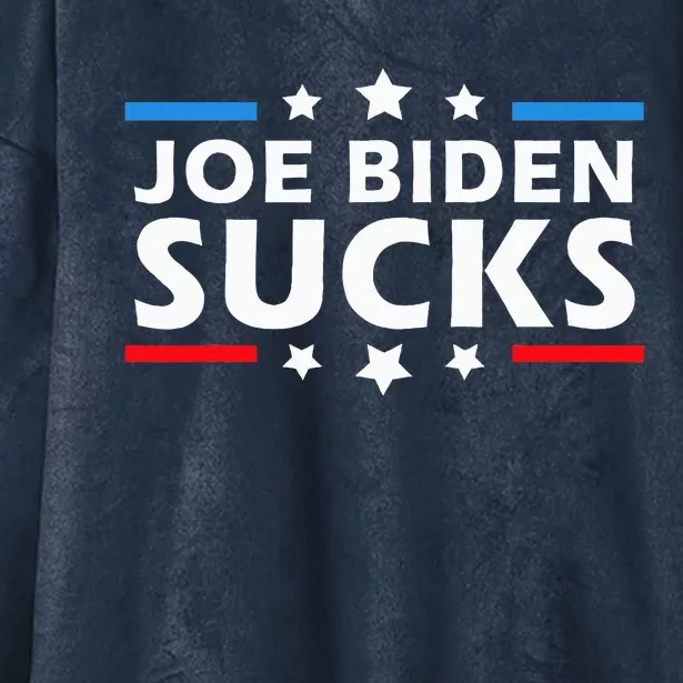 Joe Biden Sucks Funny Antibiden Election Hooded Wearable Blanket