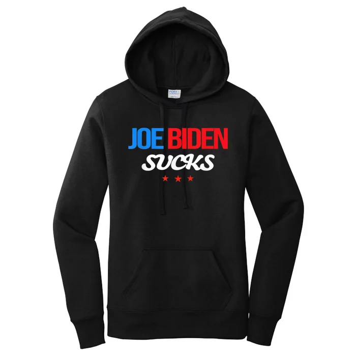 Joe Biden Sucks Funny Anti Joe Biden Women's Pullover Hoodie