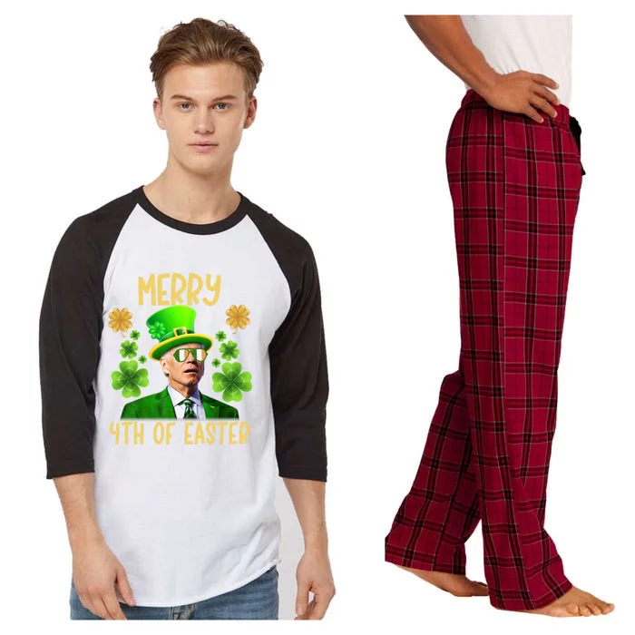 Joe Biden St Patricks Day Merry 4th Of Easter Sarcastic Meaningful Gift Raglan Sleeve Pajama Set