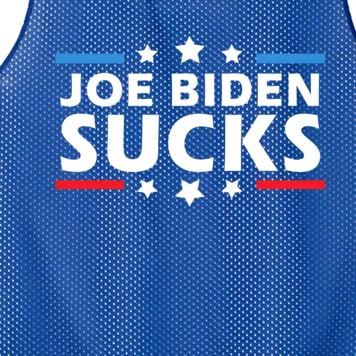 Joe Biden Sucks Funny Antibiden Election Political Gift Mesh Reversible Basketball Jersey Tank