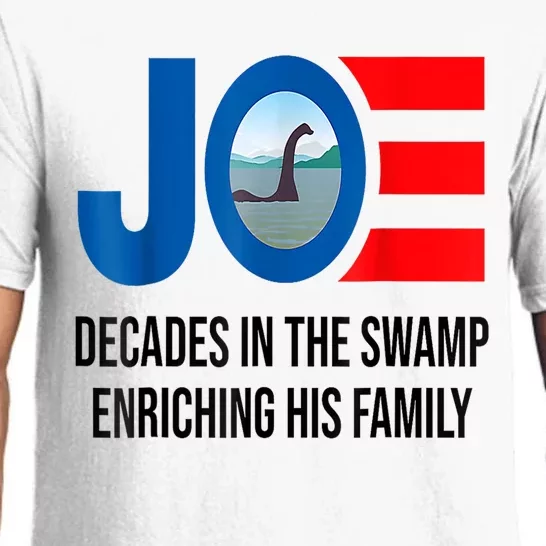 Joe Biden Swamp Monster Enrich Family Anti Liberal Democrats Pajama Set