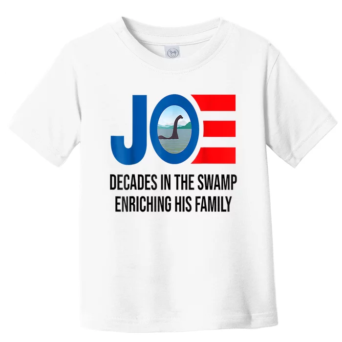 Joe Biden Swamp Monster Enrich Family Anti Liberal Democrats Toddler T-Shirt