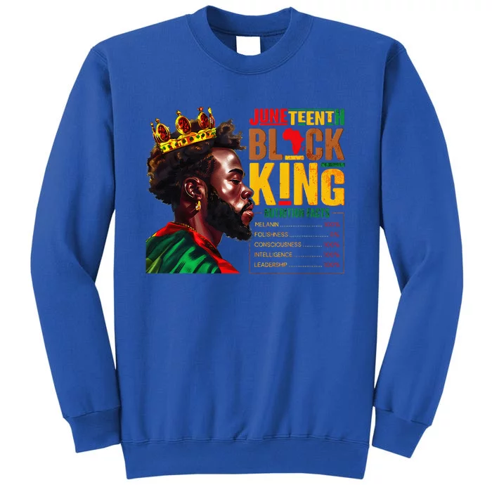 Juneteenth Black S King 1865 African Nutritional Facts Sweatshirt