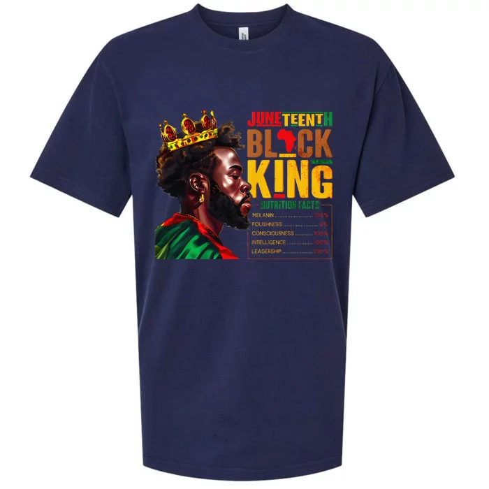 Juneteenth Black S King 1865 African Nutritional Facts Sueded Cloud Jersey T-Shirt