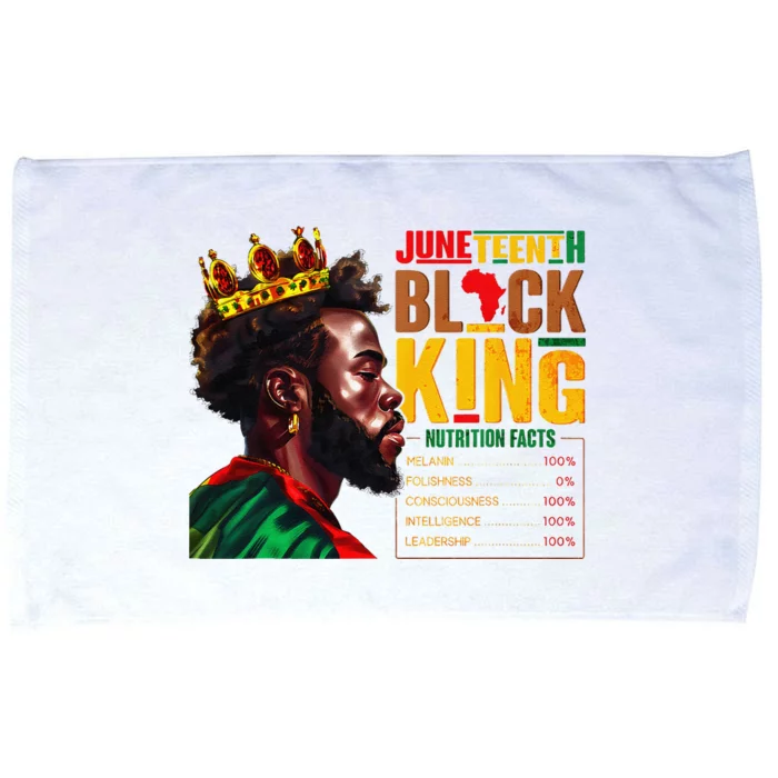 Juneteenth Black S King 1865 African Nutritional Facts Microfiber Hand Towel