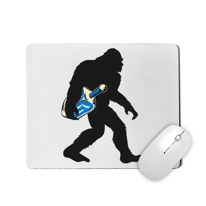 Jewish Bigfoot Sasquatch Menorah Hanukkah Chanukah Mousepad