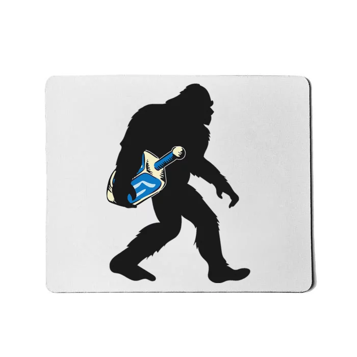 Jewish Bigfoot Sasquatch Menorah Hanukkah Chanukah Mousepad