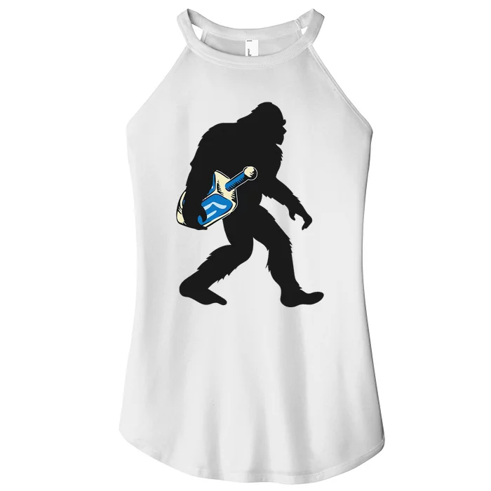 Jewish Bigfoot Sasquatch Menorah Hanukkah Chanukah Women’s Perfect Tri Rocker Tank